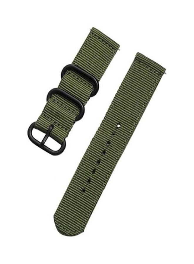 NIBEMINENT Garmin Vivomove Hr Premium Nylon Soft Smart Watch Band Strap Army Green