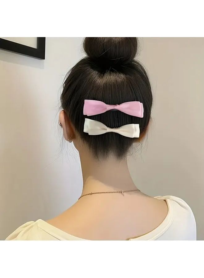 Korean Style Hair Comb and Hairpin Inverted Bow Hair Clip with Teeth for Bangs Ponytails Buns Deep Blue Detangling Comb for Dry Wet Hair Braids Updos - Image 3
