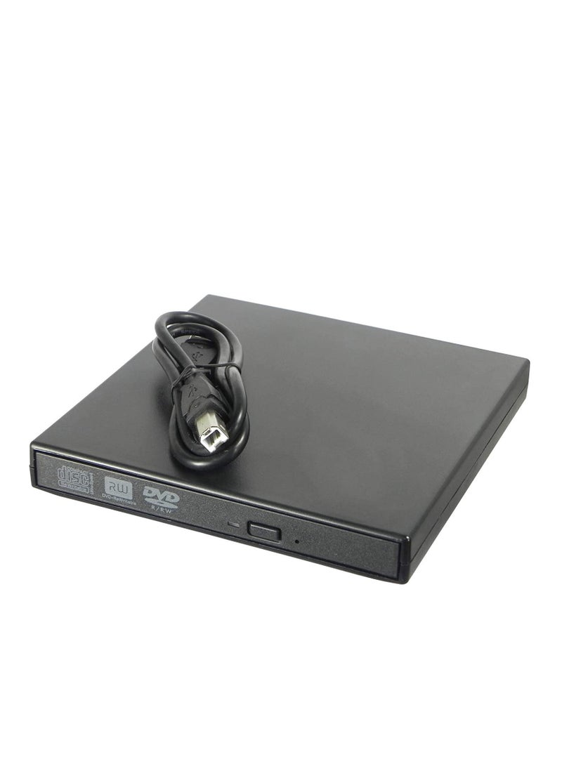 Color Black External Optical Disk Driver Slim CD-RW Burner Writer USB 2.0 DVD-RW Combo Player Plug and Play for Laptop Notebook Desktop PC  - Image 3
