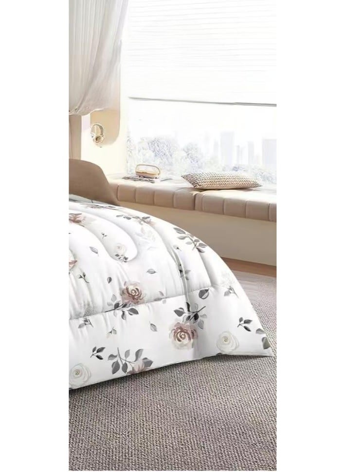 ريد روز مفرش سرير نفرين مشجر فخم من خامه المايكروفايبر مقاس 240*260 سم - Image 4