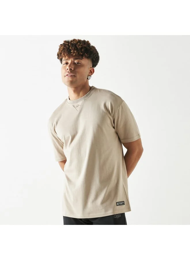 Kappa Kappa Oversized T-shirt with Crew Neck and Short Sleeves