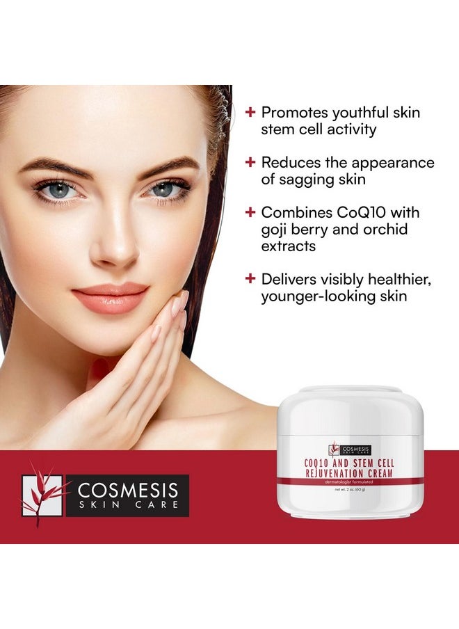 Cosmesis Skin Care Coq10 & Stem Cell Rejuvenation Cream Fight Oxidative Stress Reduce Wrinkles Promote Youthful Skin. Goji Berry & Orchid Extracts. 2 Oz.  - Image 3