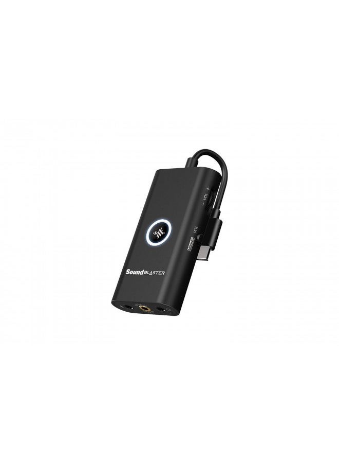 Creative - Creative Sound Blaster G3 USB-C External Gaming USB DAC and Amp for PS4, Nintendo Switch, Ft. GameVoice Mix (Audio Balance for Game/Chat), Mic/Vol Control and Mobile App Control, Plug-and-Play - Image 1