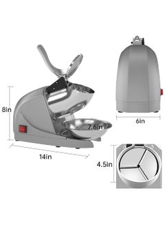 ANTARYAMI ANTARYAMI Electric Ice Crusher Machine Homes Gola Making Stainless Steel Shaved CafesHotels Restaurants 300 Watts  - Image 3