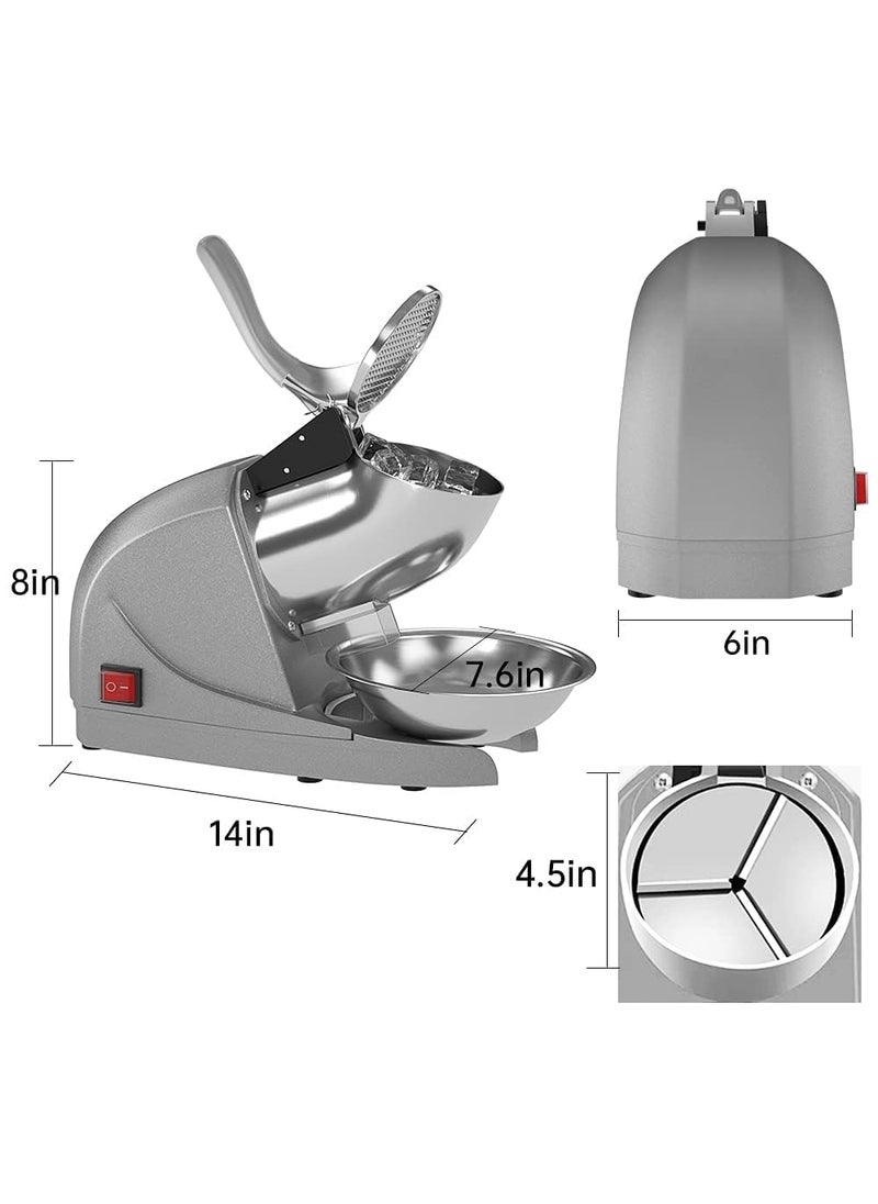 ANTARYAMI ANTARYAMI Electric Ice Crusher Machine Homes Gola Making Stainless Steel Shaved CafesHotels Restaurants 300 Watts  - Image 3