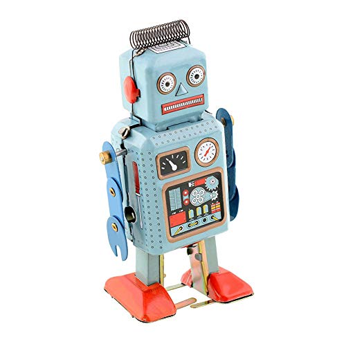 CHIMUYU Wind Up Vintage Robot Retro Classic Clockwork Spring for Collection Xmas Gift Party Birthday Festival Surprise Memories - Image 1