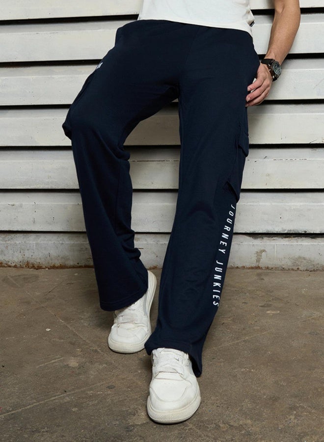 HIGH STAR Men’s Straight Fit Navy Trousers – Classic and Versatile  - Image 1