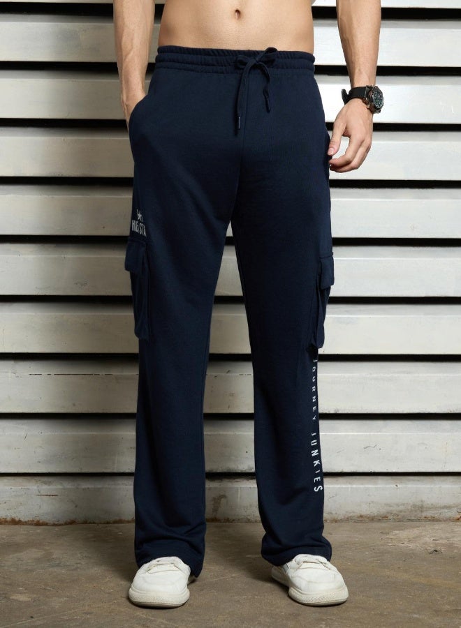 HIGH STAR Men’s Straight Fit Navy Trousers – Classic and Versatile  - Image 3