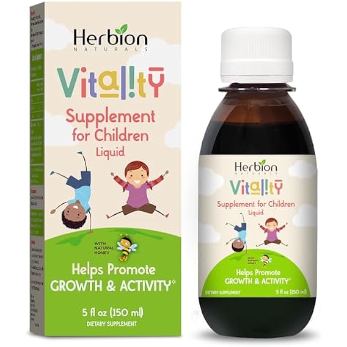 HERBION Naturals Vitality Supplement for Children, Promotes Growth and Appetite, Relieves Fatigue, Improves Mental & Physical Performance, for Kids 1 Year & Above, 5 Fl Oz (Pack of 2) - Image 2