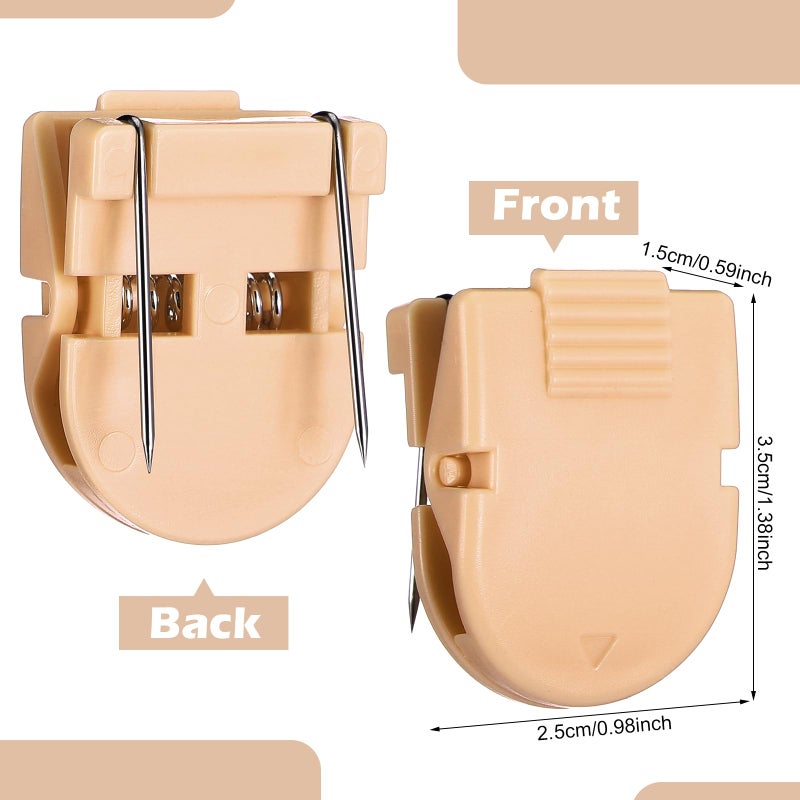 Feifeiya 15 Pcs Cubicle Clips Fabric Panel Cubicle Accessories Fabric Partition Panel Wall Clip Office Photos Wall for Notes Memos Standard Size, 40-Sheet Capacity (Brown) - Image 3