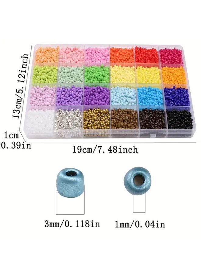 5200pcs 3mm Green Glass Seed Beads For DIY Crafts Jewelry Making 24 Colors - Image 4