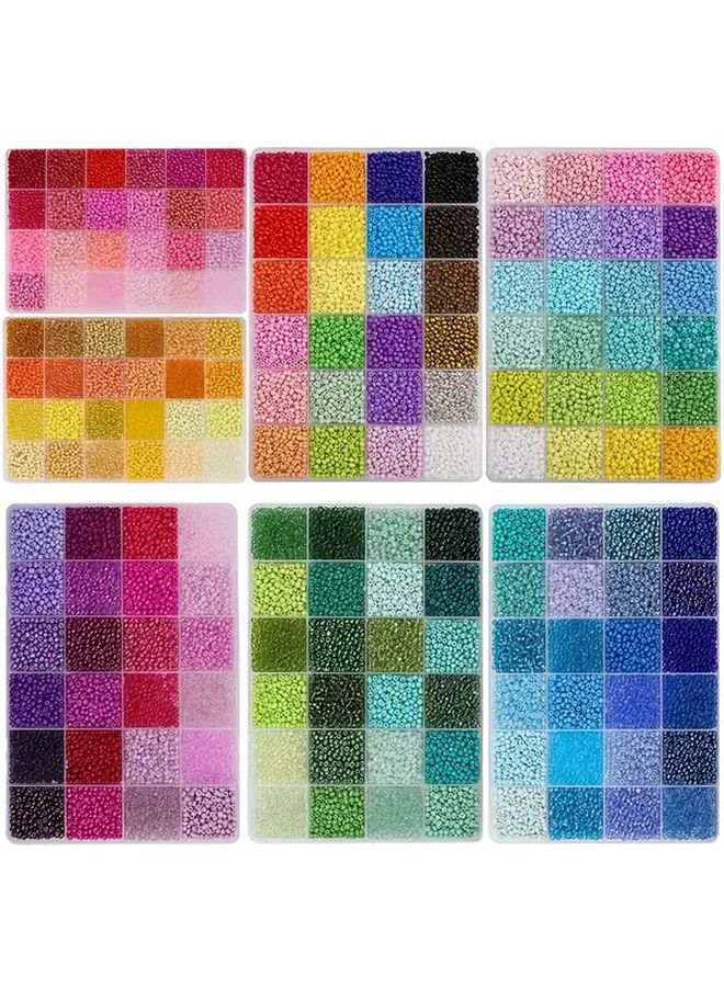 5200pcs 3mm Green Glass Seed Beads For DIY Crafts Jewelry Making 24 Colors - Image 1