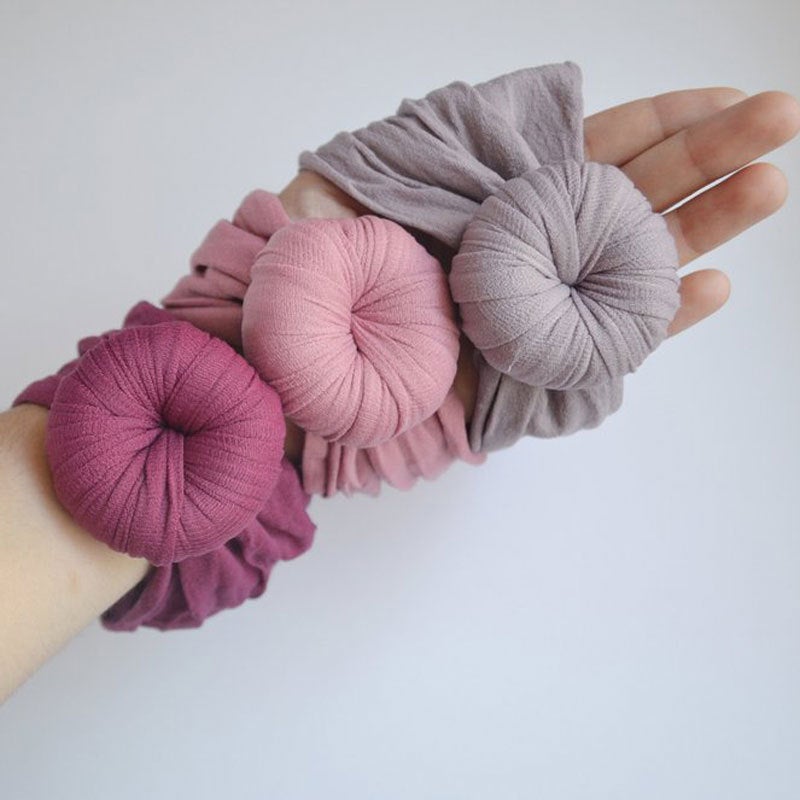 New Baby Headband Children'S Nylon Bow Lace Headband Three-Piece Set Baby Elastic Hairpin Hair Accessories - Image 3