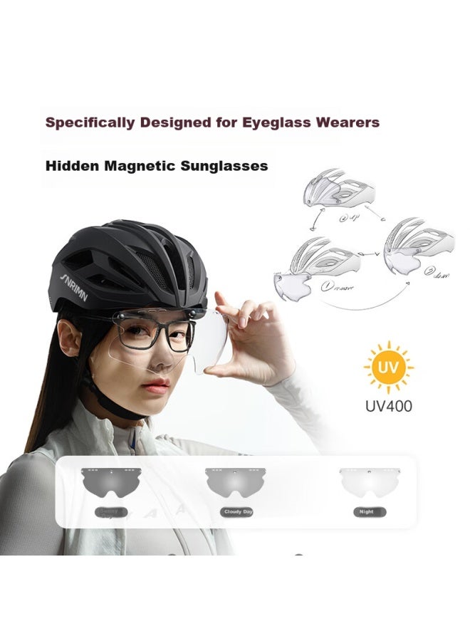 Sunrimoon S79 Road Bike Magnetic Cycling Gl Helmet Uni Safety Helmet Nebula Purple 3dm - Image 3