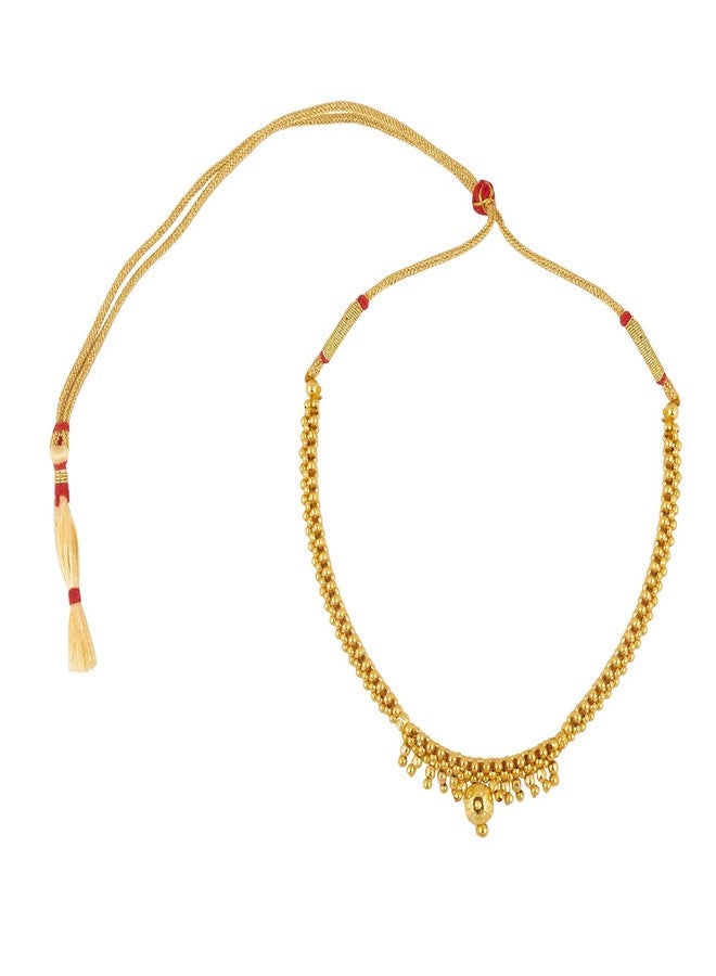BodhaGold Plated Traditional Indan Thushi Style Necklace Jewelry For Women &(SJ_2684) - Image 2