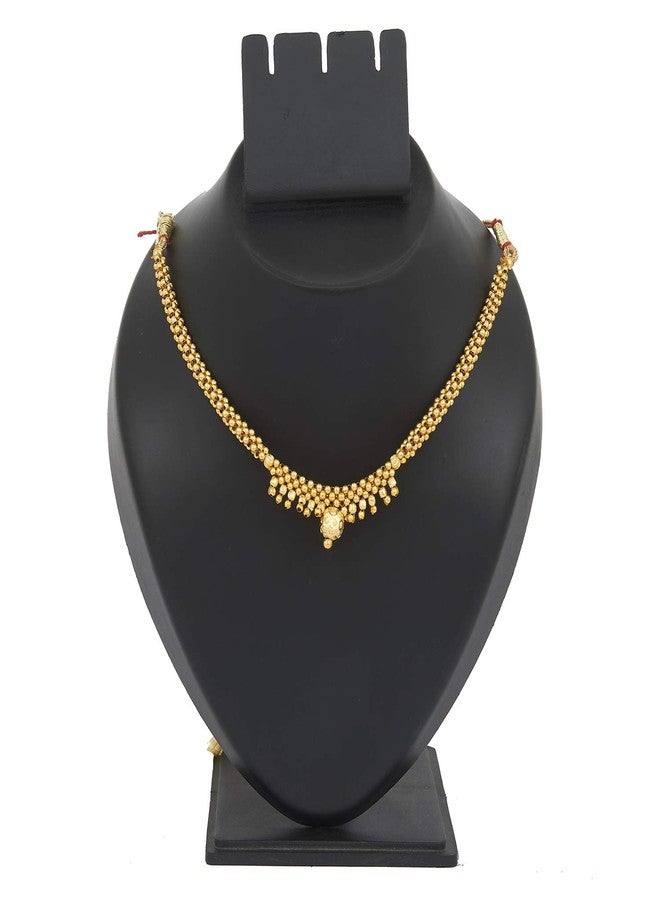 BodhaGold Plated Traditional Indan Thushi Style Necklace Jewelry For Women &(SJ_2684) - Image 3