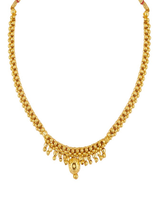 BodhaGold Plated Traditional Indan Thushi Style Necklace Jewelry For Women &(SJ_2684) - Image 1