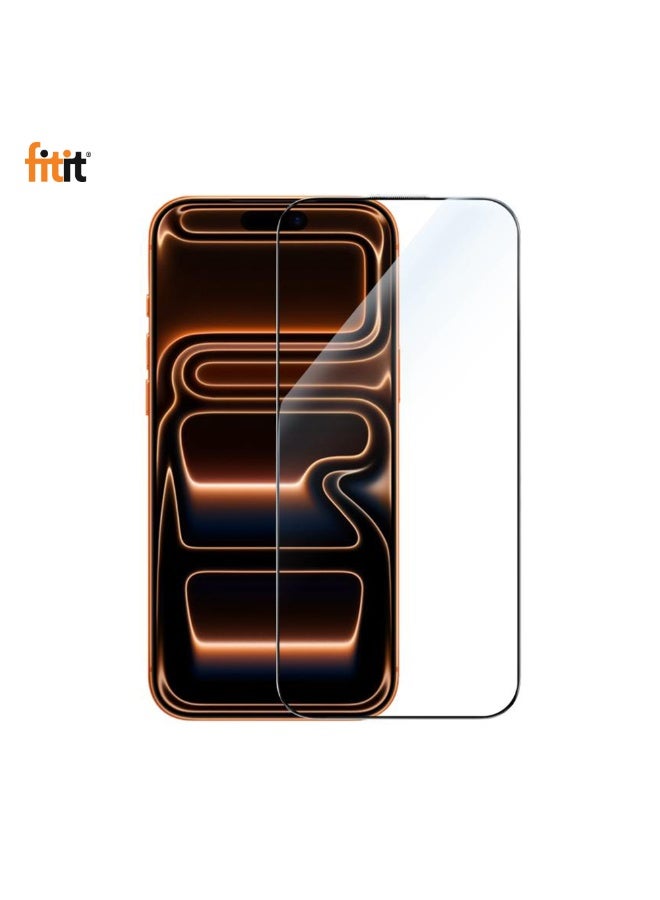 FITIT حماية شاشة زجاجية مقسّاة لجهاز iPhone 17 Pro - صلابة 9H، وضوح HD، مقاومة لبصمات الأصابع والبقع، متوافقة مع الجرابات – فيتت - Image 1