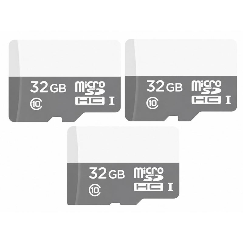 بطاقة Ultra MicroSDHC UHS-I لكاميرات الحركة، بلاستيك، أسود، سرعة قراءة 100 ميجابايت/ثانية، سعة 32 جيجابايت، حزمة من 3 - Image 1