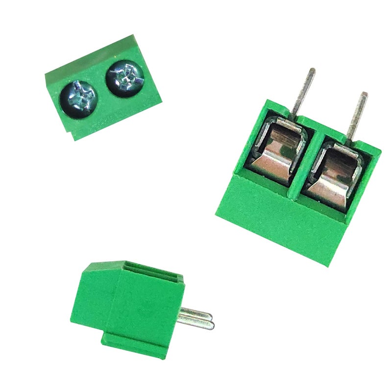 UNIVERSAL HUB Terminal Block Wire Connector PCB Mount 5mm Pith 2 Pin Screw Terminal Block Connector PBT YX-126 Connector AC 300V, 10A 14-22 AWG Pack of 30 - Image 3