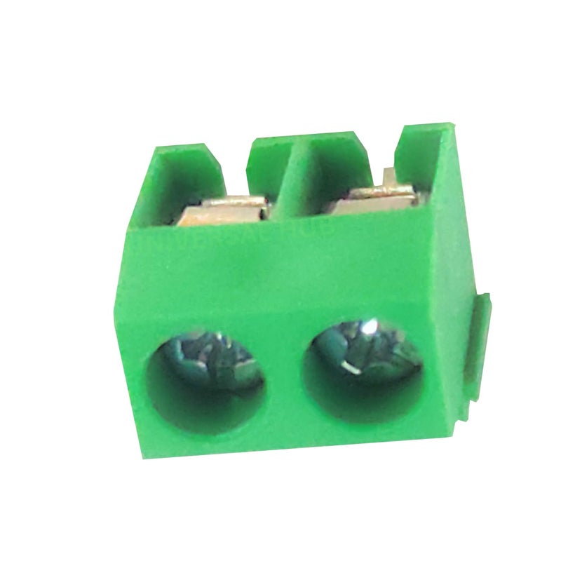UNIVERSAL HUB Terminal Block Wire Connector PCB Mount 5mm Pith 2 Pin Screw Terminal Block Connector PBT YX-126 Connector AC 300V, 10A 14-22 AWG Pack of 30 - Image 1