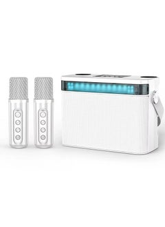 YS 224 Portable Wireless Bluetooth Karaoke Speaker with Powerful Stereo Bass | Dual Wireless Microphones Included | Compact Rechargeable Bluetooth Speaker for Karaoke Parties, Outdoor Events, Home Entertainment, and Clear Sound Streaming