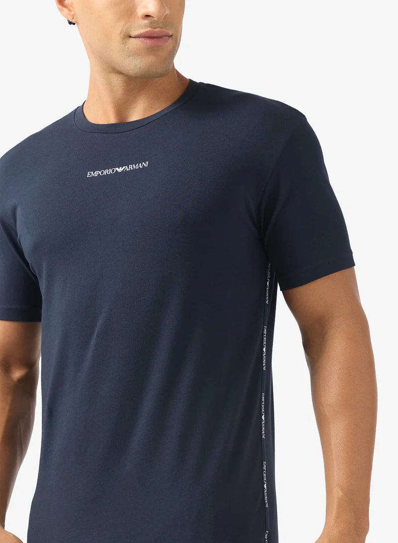 EMPORIO ARMANI  2 Pack Of Logo Crew Neck T-Shirt for Men | Best Price UAE