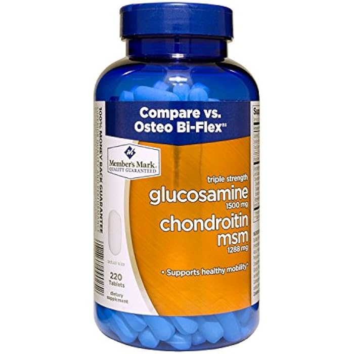 Members Mark Member's Mark Triple Strength Glucosamine Chondroitin MSM (220 Count) - Image 1