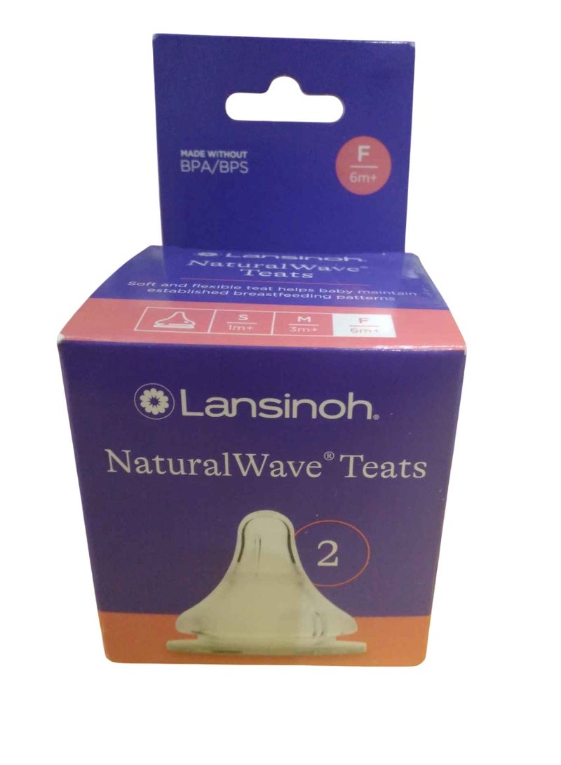 حلمات لانسينوه ناتشورال ويف ذات التدفق السريع (عبوة من قطعتين)