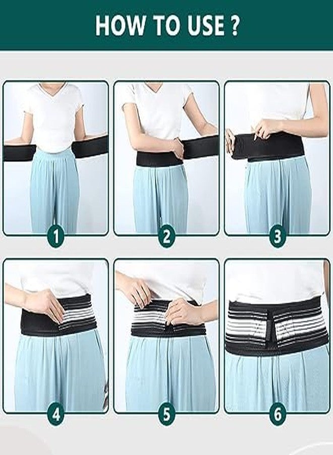 RIVUGJA Sacroiliac SI Joint Hip Belt - Maternity Support Belt - Hip Braces for Hip Pain - Pelvic Support Belt - Post Partum Waste Shrinker - Hip Pain and Sciatica Pain Relief - Image 3