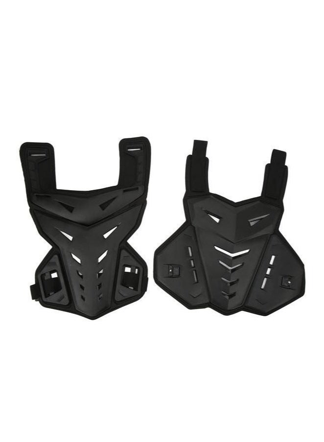 Arabest Motorcycle Armor Vest Protective Shock Absorption Breathable Black Unisex Chest Protector for MotocrossMotorcycle Armor Vest Protective Shock Absorption Breathable Black Unisex Chest Protector for Motocross - Image 1