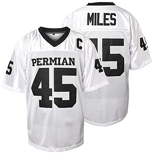 JKNAKN Boobie Miles Jersey, 45 Permian Friday Night Lights Football Jersey White Black S-XXXL (X-Large, White) - Image 1