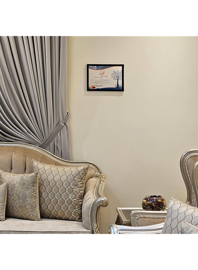 erorex 5 X A4 Picture Frame Elegant Certificate Document Frame For Wall Or Tabletop Display 5 Black - Image 5