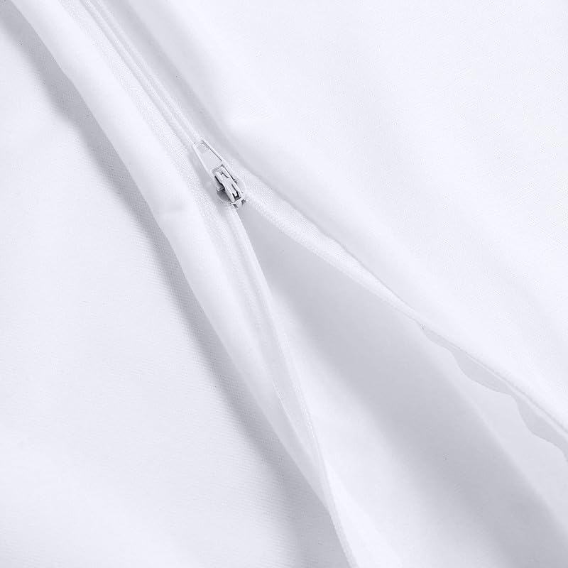 AMAR HOMES COMFORTABLE SLEEP Amar Homes 100% Water Resistant Pillow Protector Terry Cotton 220 GSM White - Pack of 2 (16"x24"), Zippered Closure, Complete Protection Against Water Spills, Dust Mites, Bedbugs and Allergens - Image 5