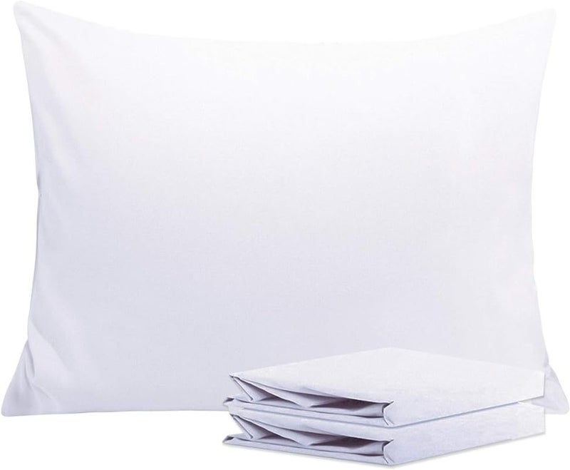 AMAR HOMES COMFORTABLE SLEEP Amar Homes 100% Water Resistant Pillow Protector Terry Cotton 220 GSM White - Pack of 2 (16"x24"), Zippered Closure, Complete Protection Against Water Spills, Dust Mites, Bedbugs and Allergens - Image 1