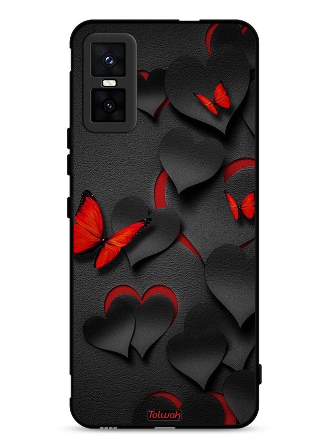 Tolwak غطاء حماية إنفينكس GT 30 برو بنمط القلوب والفراشات - Image 1
