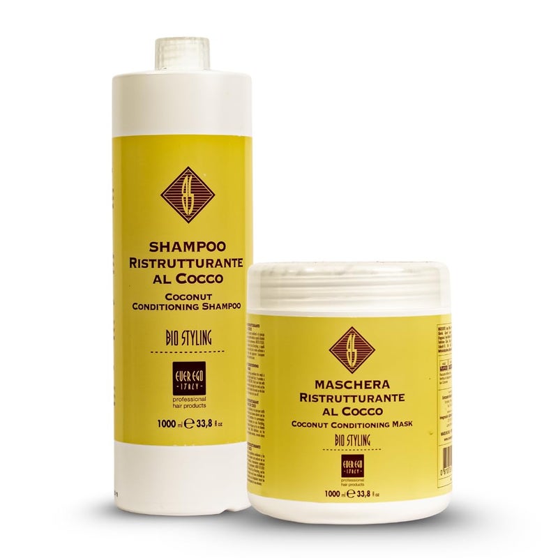 Ever Ego Italy Care BioStyling (Shampoo + Mask 33.8oz Combo) - Image 1