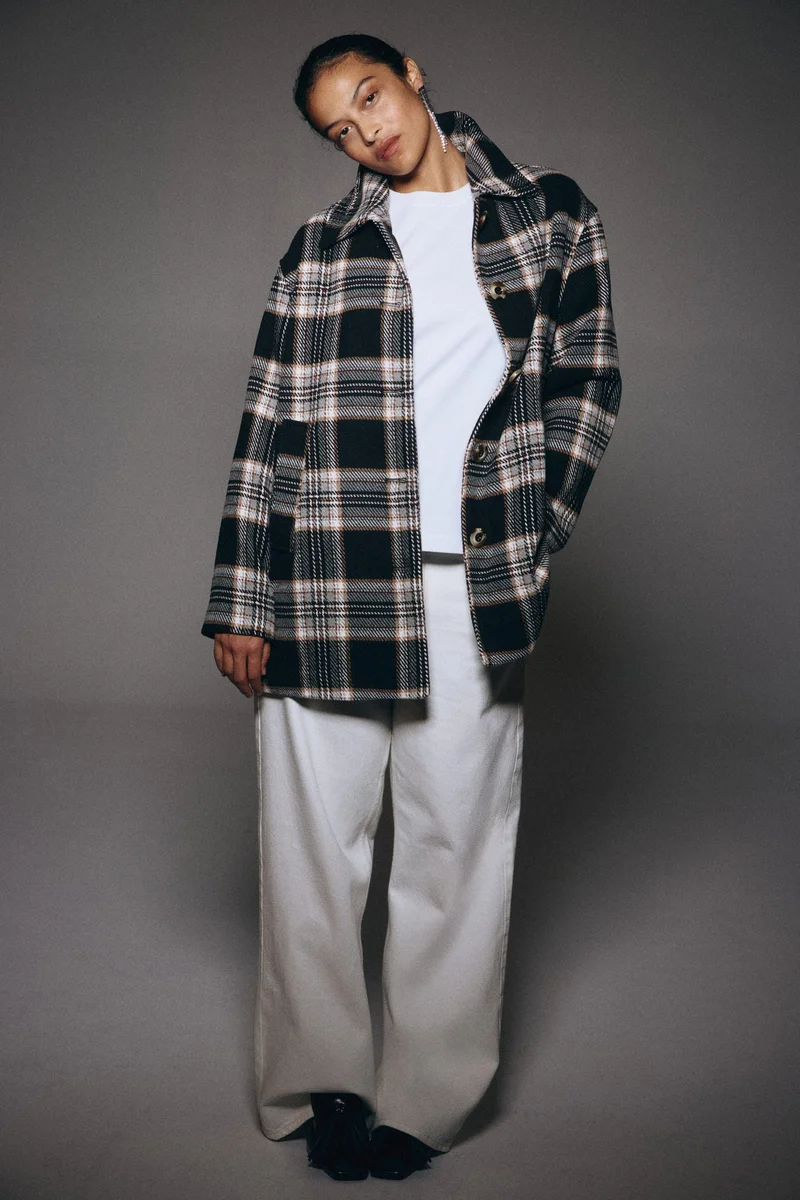 اتش اند ام معطف فضفاض