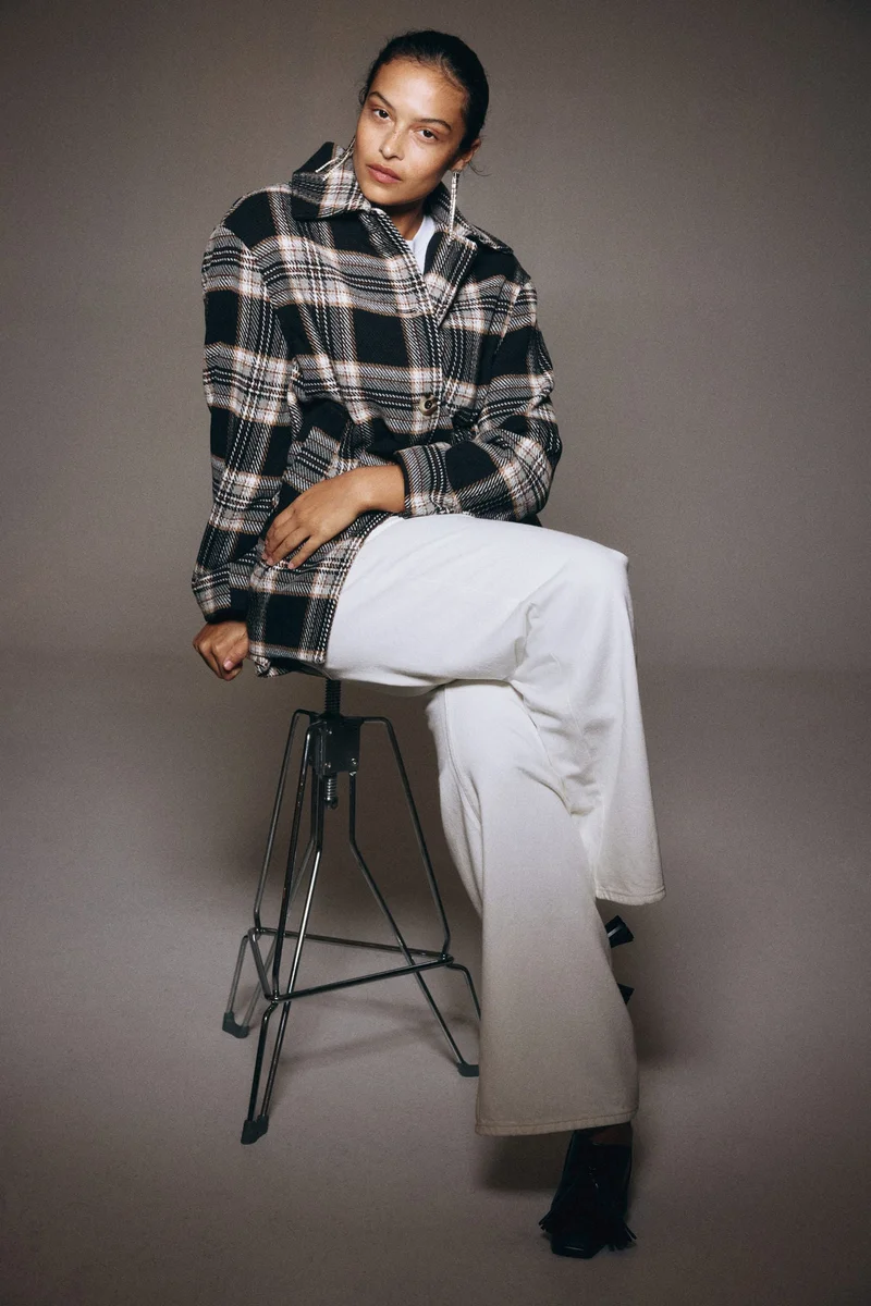 اتش اند ام معطف فضفاض