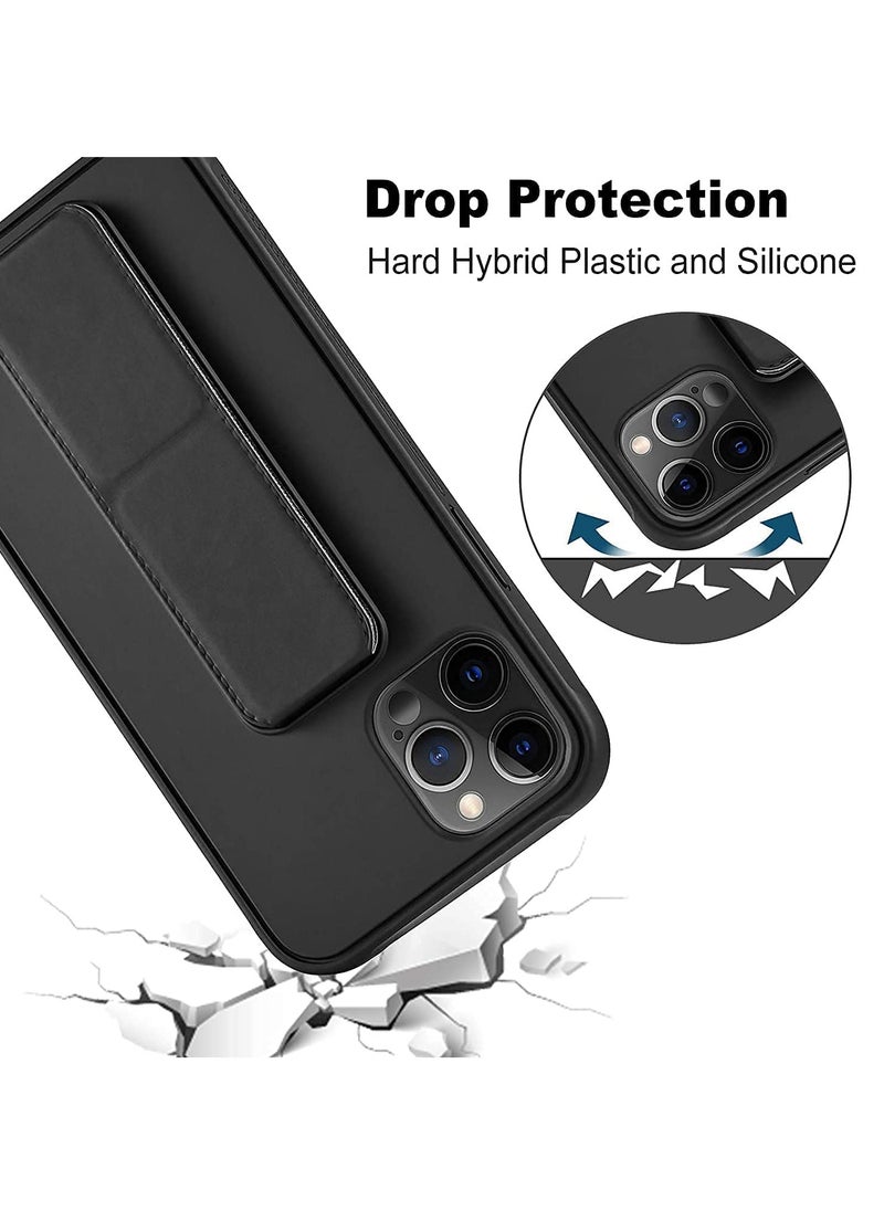 Houmt iPhone 15 Pro Max Case Finger Grip Car Mount Magnetic Holder Kickstand Wrist Strap Multi function Shockproof Compatible with Apple iPhone 15 Pro Max 6.7 Inch  - Image 3