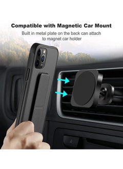 Houmt iPhone 15 Pro Max Case Finger Grip Car Mount Magnetic Holder Kickstand Wrist Strap Multi function Shockproof Compatible with Apple iPhone 15 Pro Max 6.7 Inch  - Image 4