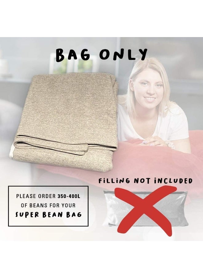 Comfynest Bean Bag Chair Stylish Lounge Chair for Living Rooms Bedrooms, and More (Dark Grey) - Image 2