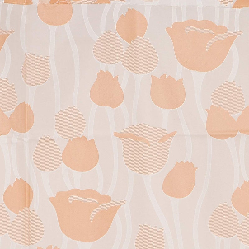 SHAVIN PVC Printed Floral Bathroom Shower Curtain with Hooks (Orange, 54 x 84 Inches), waterproof - Image 2