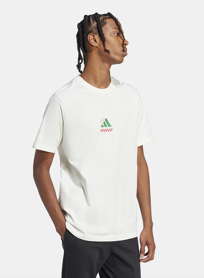 Adidas Lounge Pizza Graphic T-Shirt - Image 3