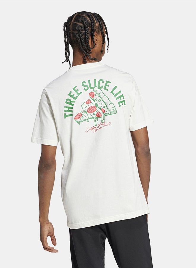 Adidas Lounge Pizza Graphic T-Shirt - Image 2
