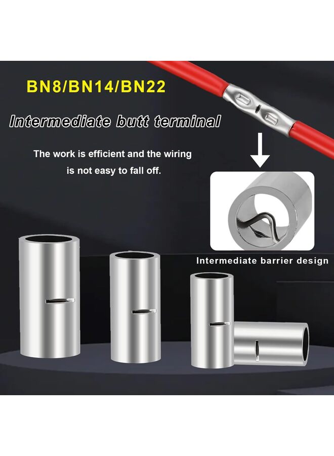 80pcs 4/6/8AWG Non Insulated Butt Connectors Kit with Heat shrinkable Tube for Wiring AWG4/6/8 Pure Copper Butt Splice Connectors for Automotive, Marine and Industrial Applications - Image 4