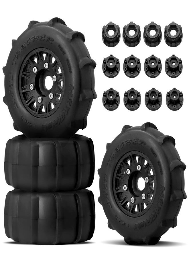 OGUNKE OGRC 12mm/14mm/17mm Hex Truck Tires RC Wheels and Tires Snow Tires Desert Tires for 1/10 Scale Arrma Senton Tires Slash Tires Axial Redcat Rc4wd RC Car - 4PCS - Image 1
