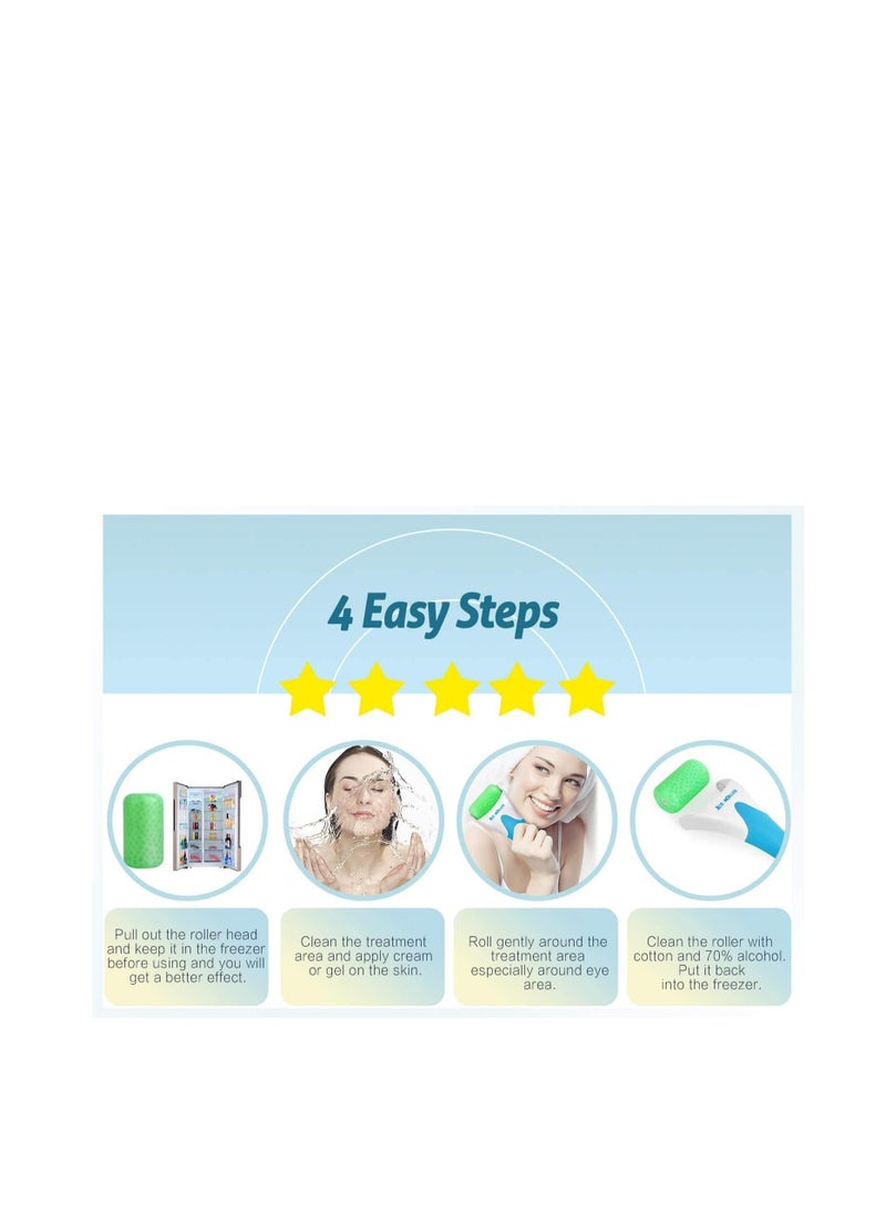 CARE AND SMILE - CARE AND SMILE Ice Roller for Face & Eye Puffiness Migraine Pain Relief and Minor Injury Skin Care Products - Image 1