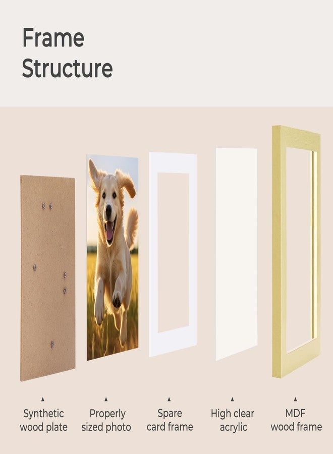TWING 4x6 Picture Frames Collage, Golden Family Collage Picture Frames Wall Decor, Ideal Gift for Valentine's Day/Mother's Day, Wall Hanging or Tabletop - Image 4