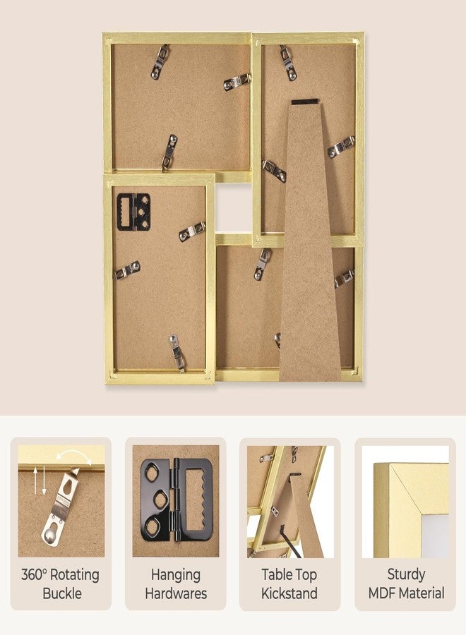 TWING 4x6 Picture Frames Collage, Golden Family Collage Picture Frames Wall Decor, Ideal Gift for Valentine's Day/Mother's Day, Wall Hanging or Tabletop - Image 5